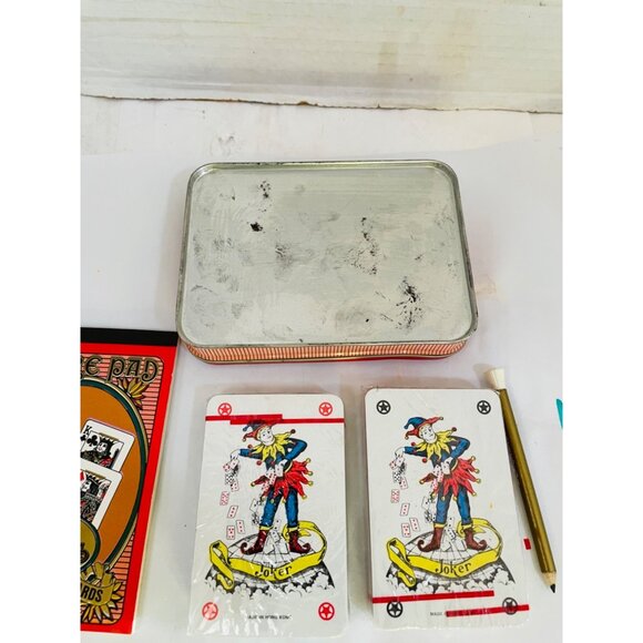 4 Kings Playing Card Set With Score Pad & Tin Case Never been used See photos - Picture 5 of 7